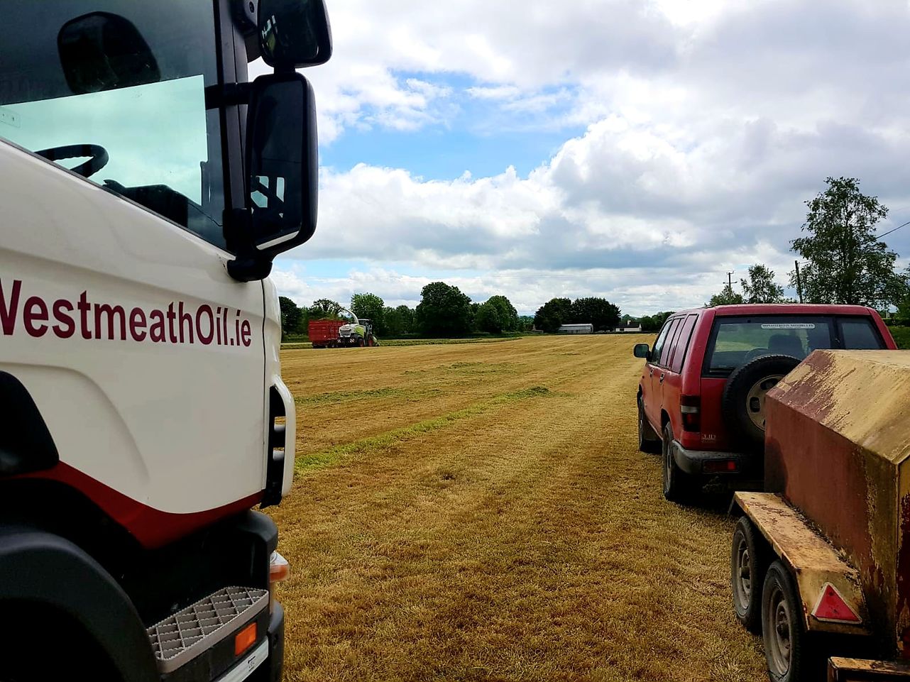 Westmeath Oil truck delivering commercial fuel 